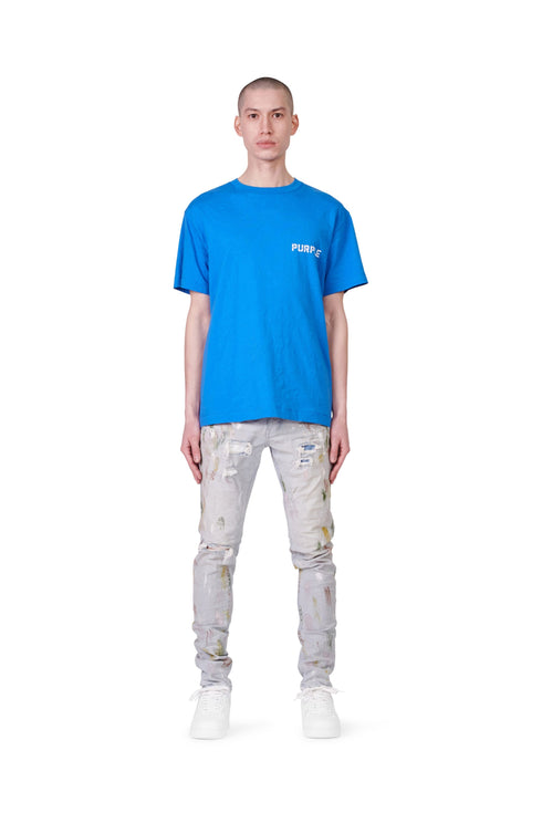 PURPLE BRAND JERSEY ROYAL MONOGRAM S/S Mens Apparel - Mens